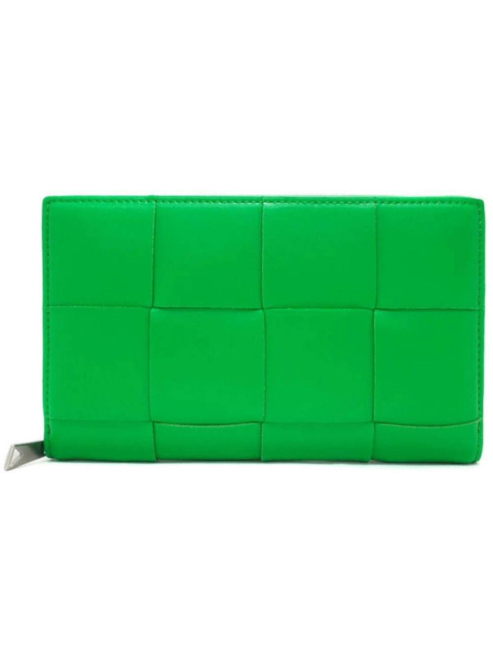 Bottega Veneta Maxi Intrecciato Cassette Zip Around Wallet Long